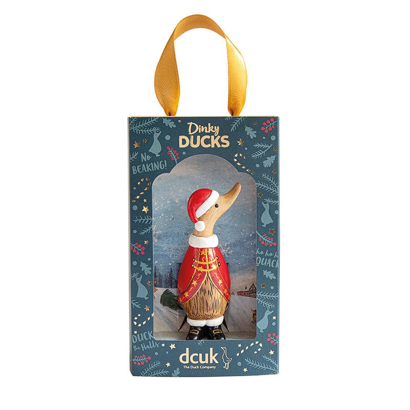 DCUK Ornaments Santa Christmas Wooden Dinky Ducks - Choice of Design