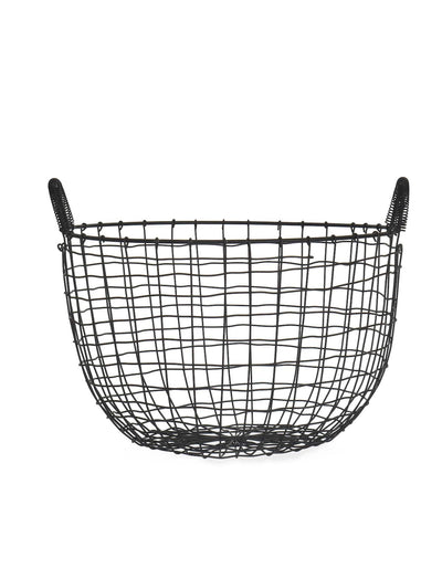 Garden Trading Home accessories Black Wirework Steel Storage Basket