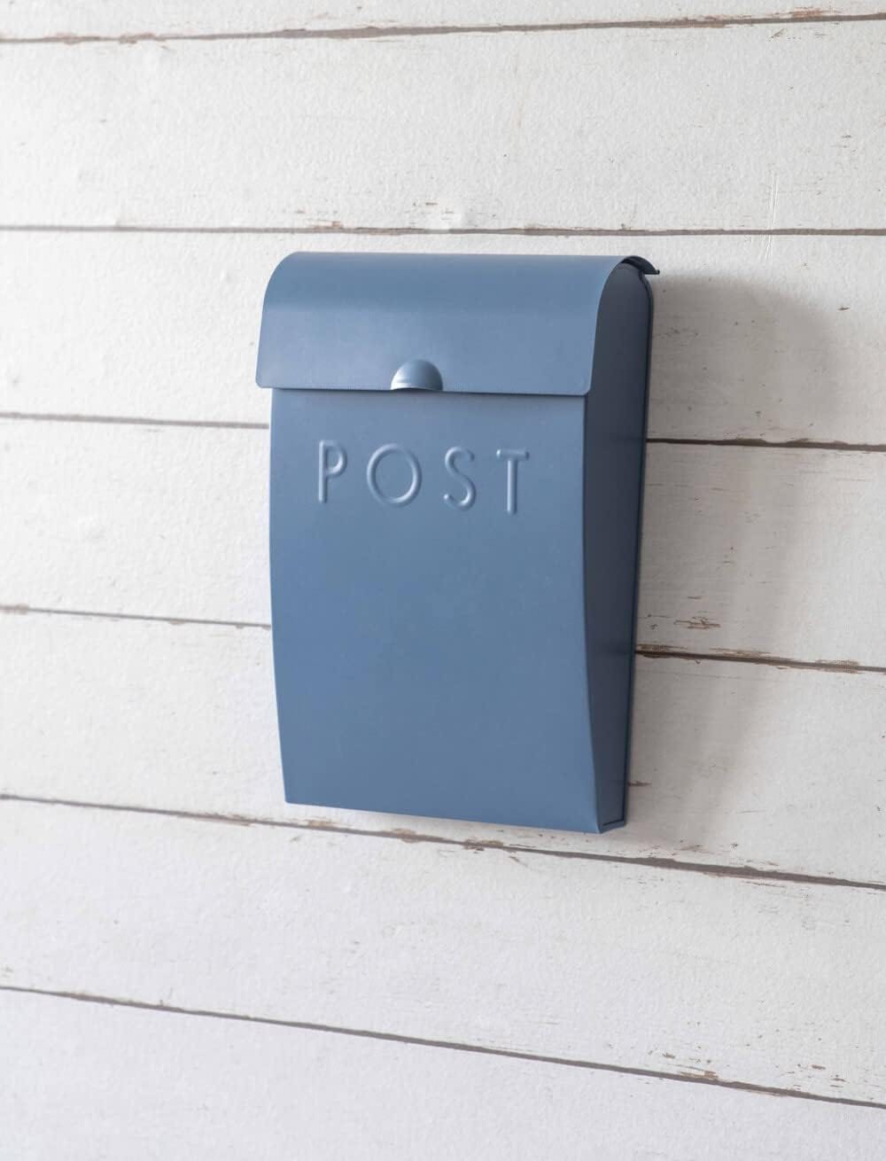 Garden Trading Home accessories Cove Blue Steel Post Box