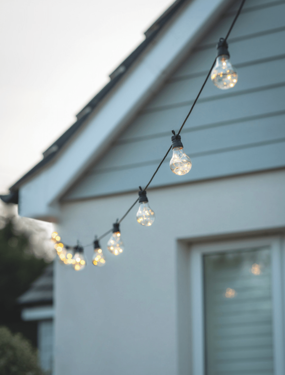 Garden Trading Home accessories Festoon 20 Black Bulb Solar Powered String Lights