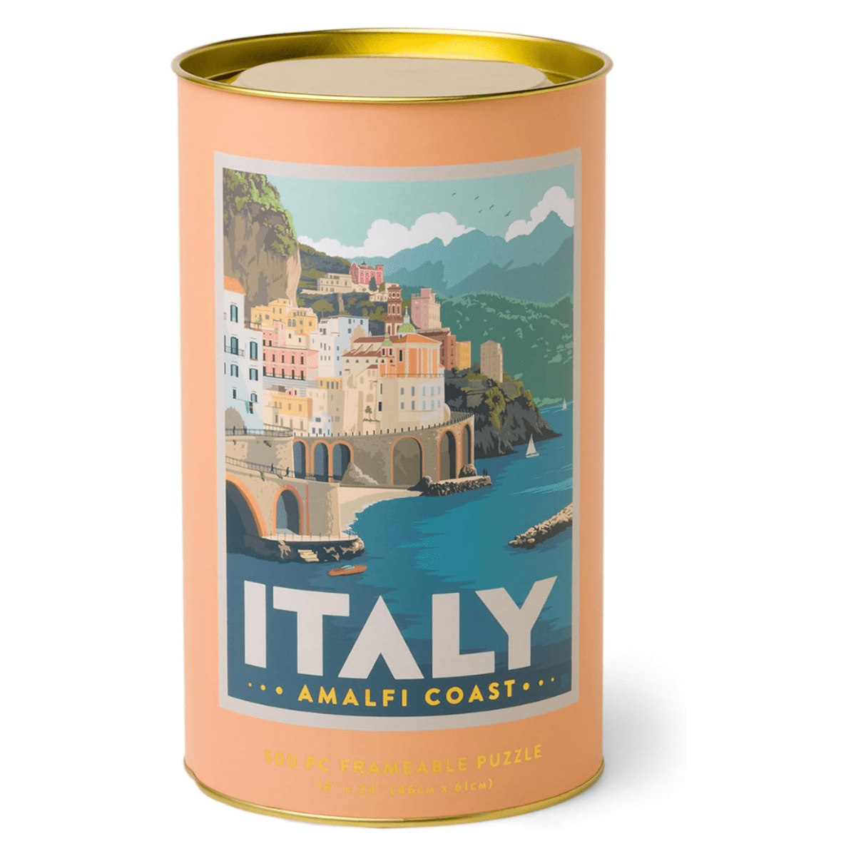 Gentlemen's Hardware Novelty Gifts Italy Amalfi Coast 500 Piece Jigsaw Puzzle