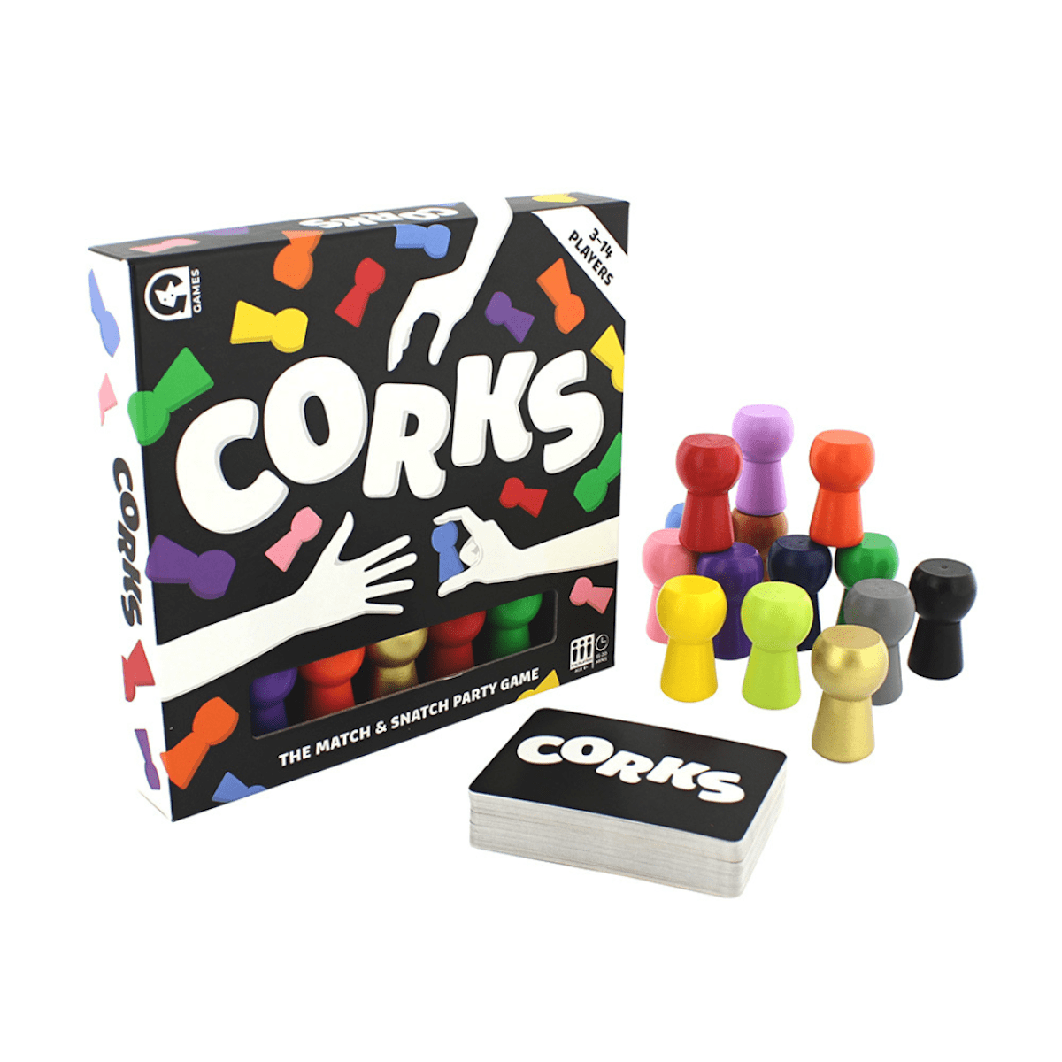 Ginger Fox Games Corks Match and Snatch Party Game