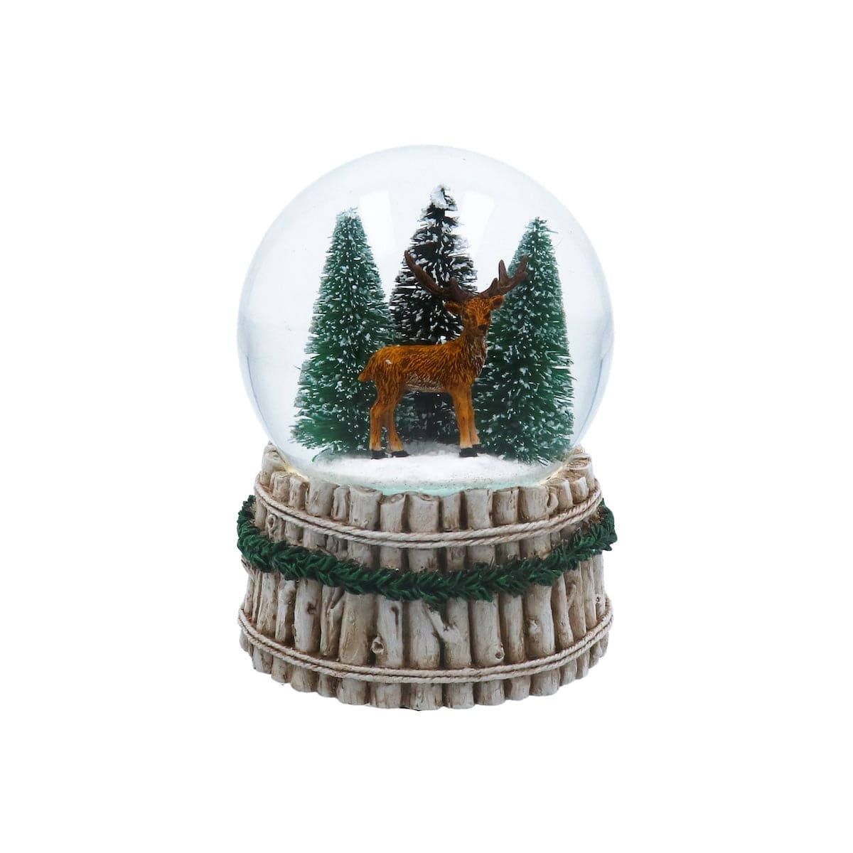 Gisela Graham Snowman With Woodland Animals Musical Snow Globe main image 1