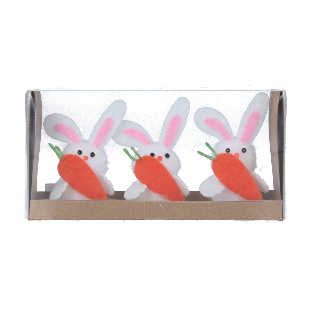 Gisela Graham Easter Easter Decorations Set of Three Chenille Easter Bunny Decorations