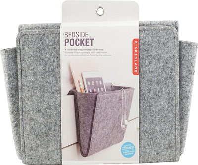 Kikkerland Home accessories Felt Bedside Pocket Storage Accessory
