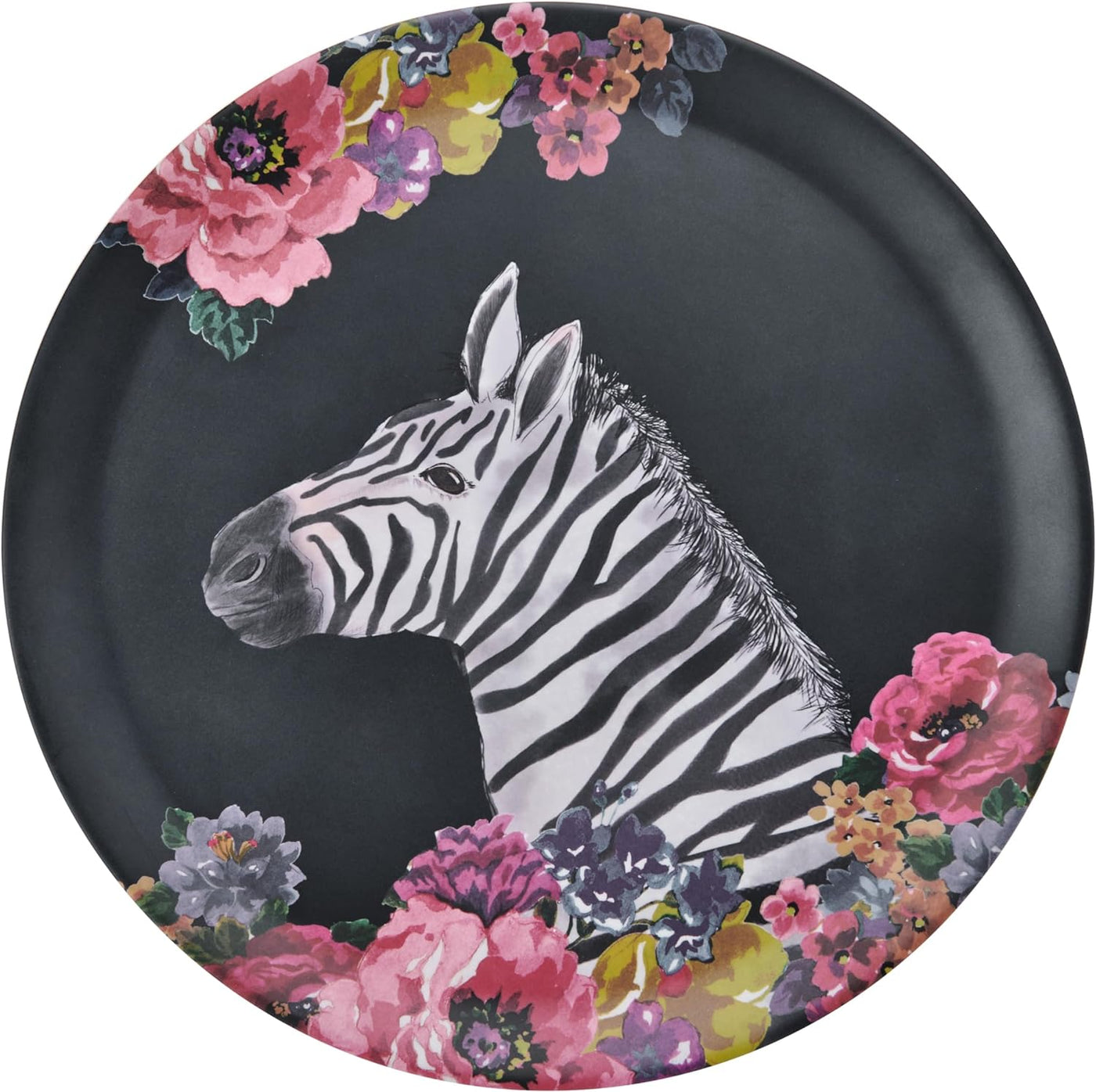 Kitchen Craft Kitchen Accessories Zebra Design Melamine Plate