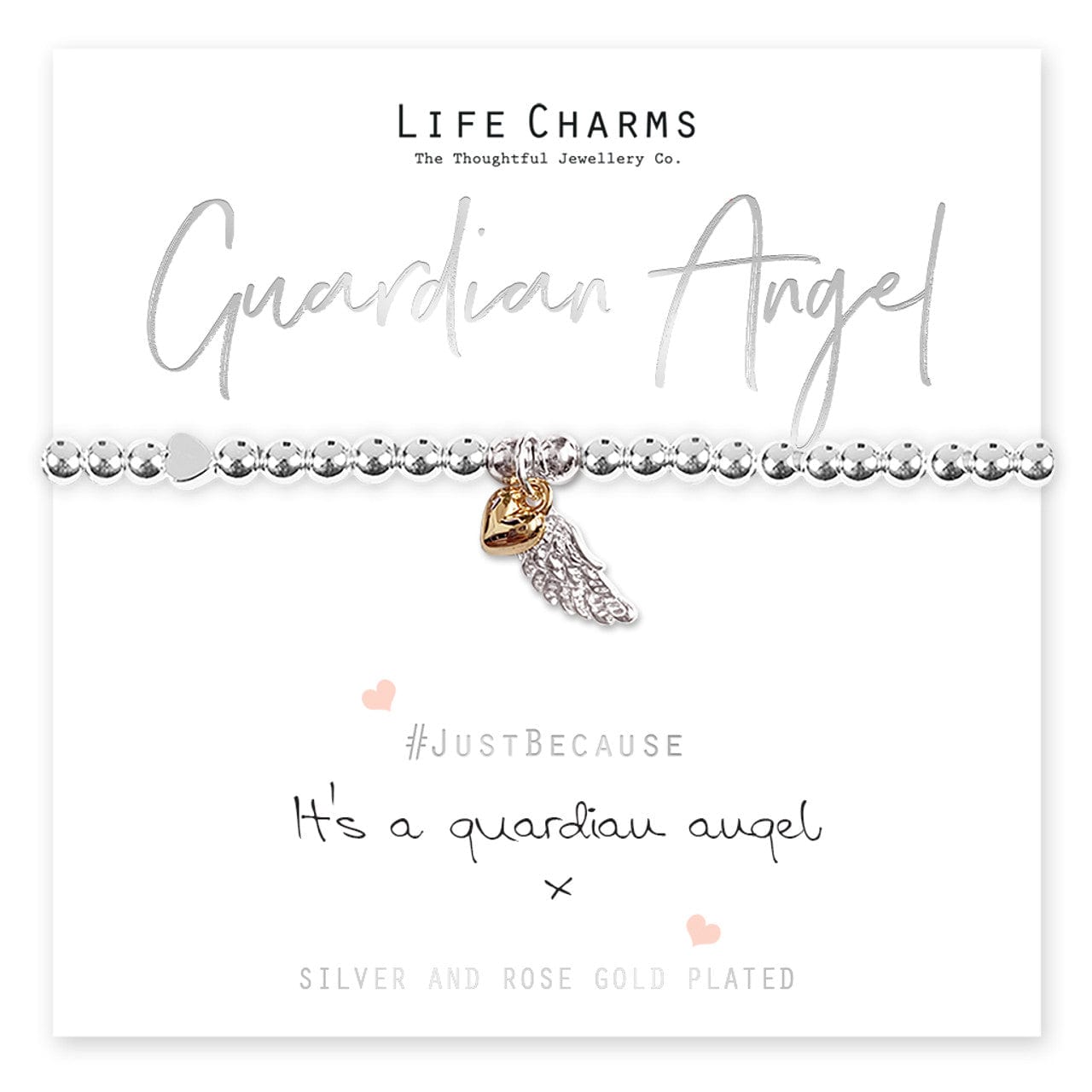Life Charms Novelty Gifts Guardian Angel Wing Bracelet