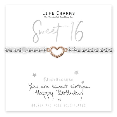 Life Charms Novelty Gifts Sweet 16 Birthday Bracelet
