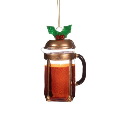 Sass & Belle Christmas Christmas Decorations Coffee Cafetiere Christmas Tree Decoration
