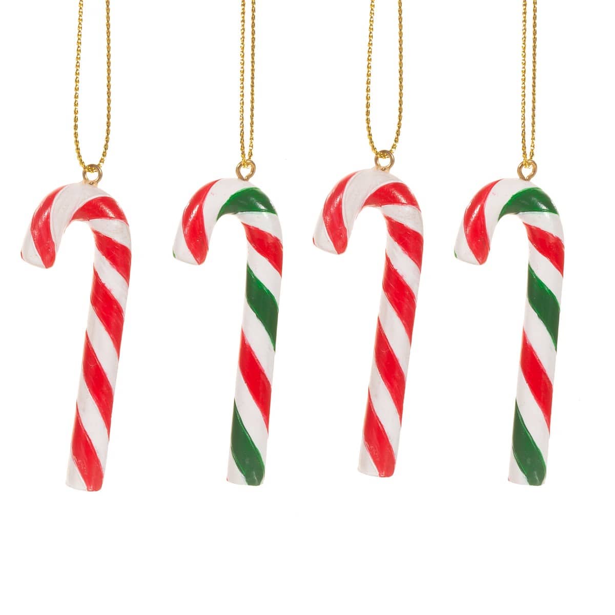 Sass & Belle Christmas Decorations Set of 4 Candy Cane Christmas Tree Decorations
