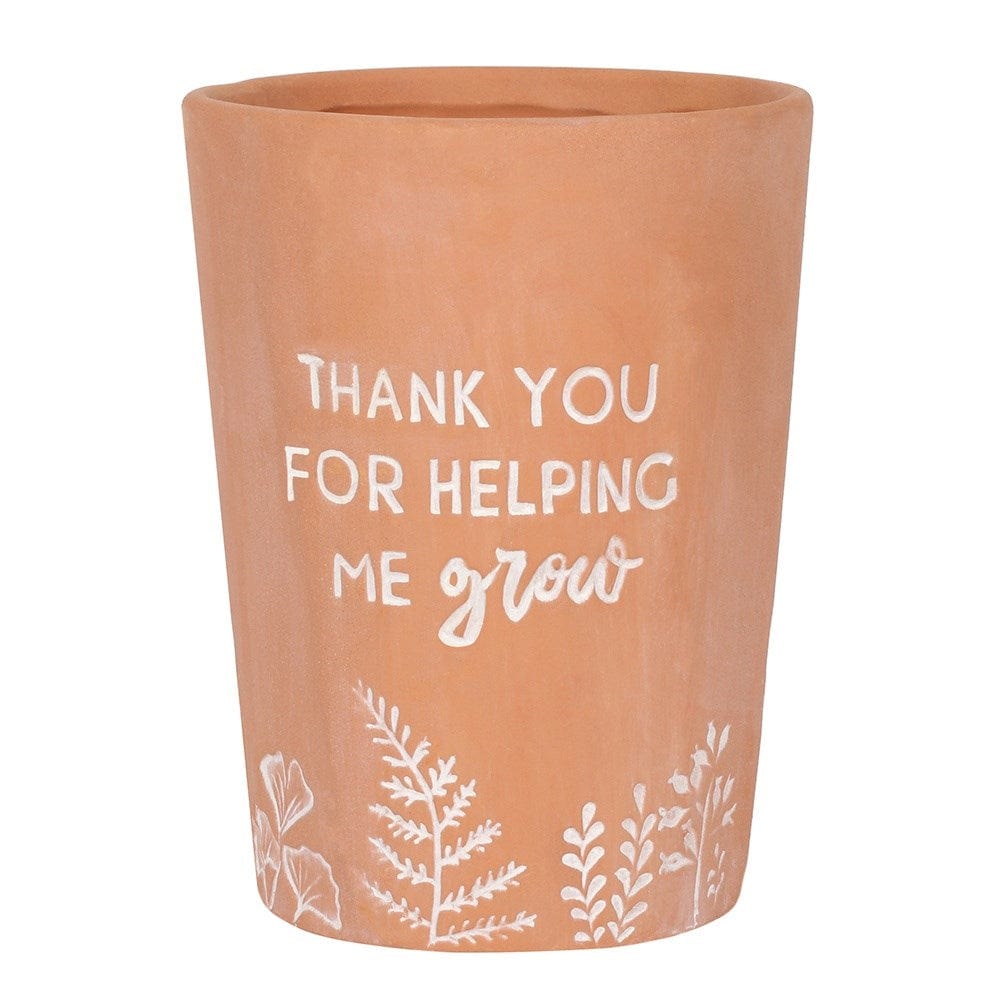 Something Different Home accessories Thank You For Helping Me Grow Terracotta Plant Pot