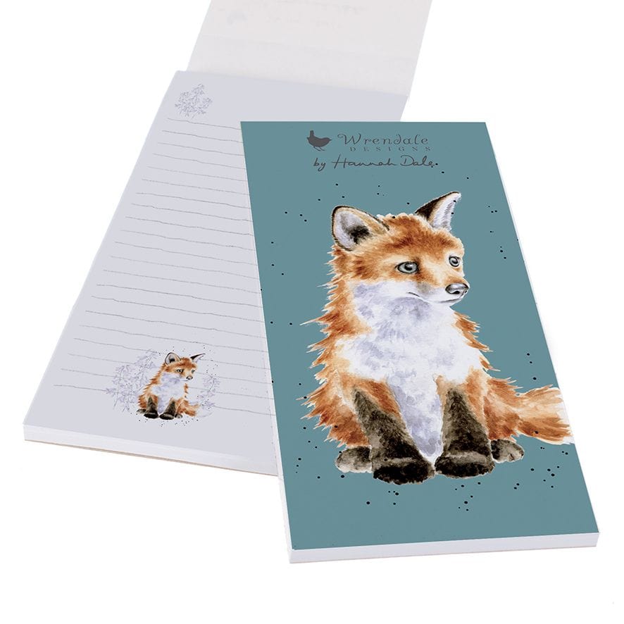 Wrendale Designs Stationery Baby Fox Illustrated Shopping List Pad