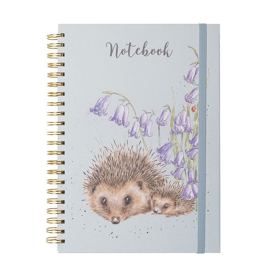 Wrendale Designs Stationery Floral Hedgehog A4 Notebook
