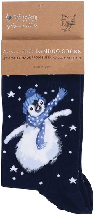 Wrendale Designs Socks Christmas Penguin Super Soft Bamboo Socks - Choice of Design