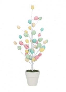 Gisela Graham Easter Easter Decorations Springtime Pastel Egg Easter Tree