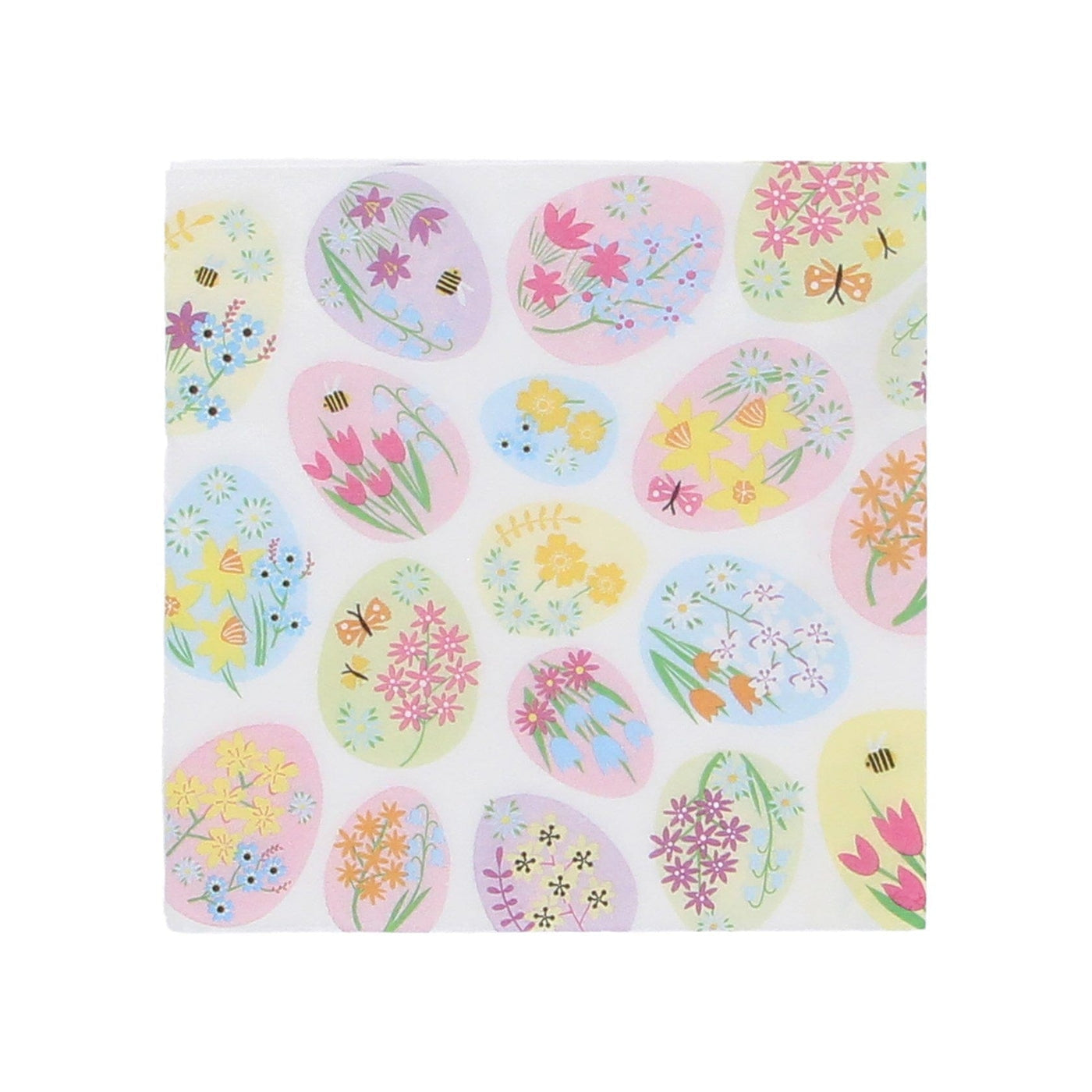 Gisela Graham Kitchen Accessories Floral Eggs Easter Themed Napkins