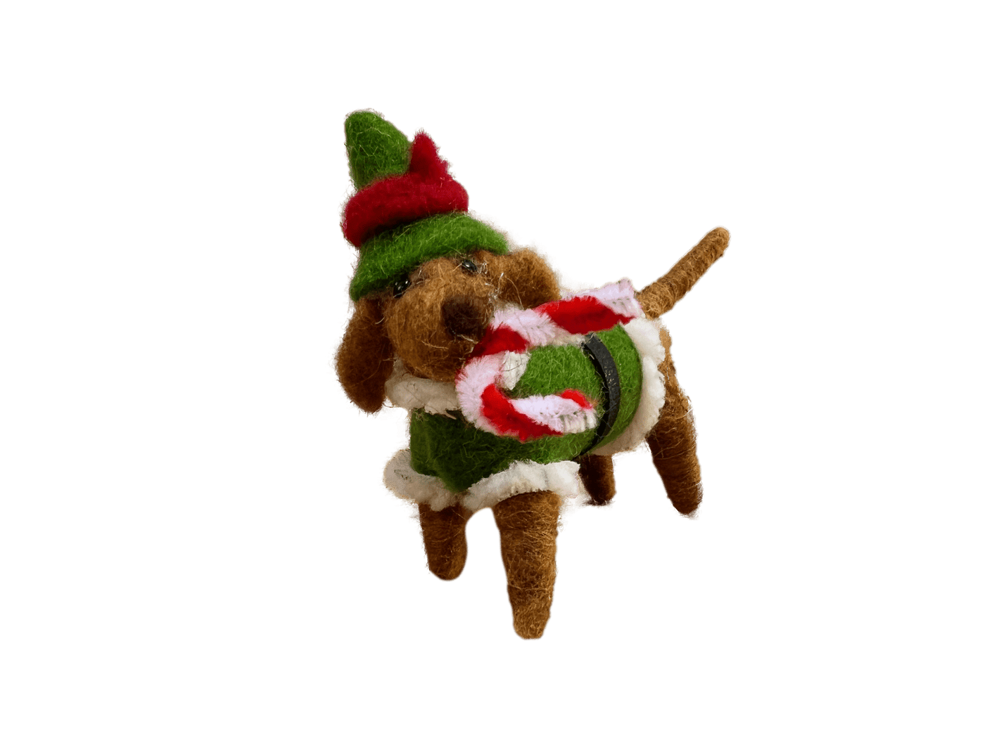 Originals Christmas Decorations Elf Dog Felt Christmas Decoration