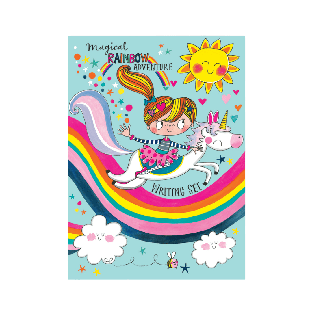 Rachel Ellen Stationery Magical Unicorn Rainbow Adventure Children's Writing Set