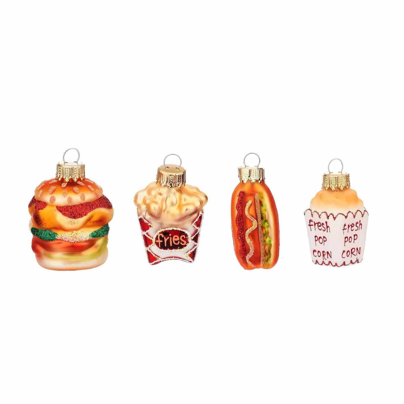Sass & Belle Christmas Christmas Decorations Assorted Fast Food Shaped Baubles Christmas Decoration