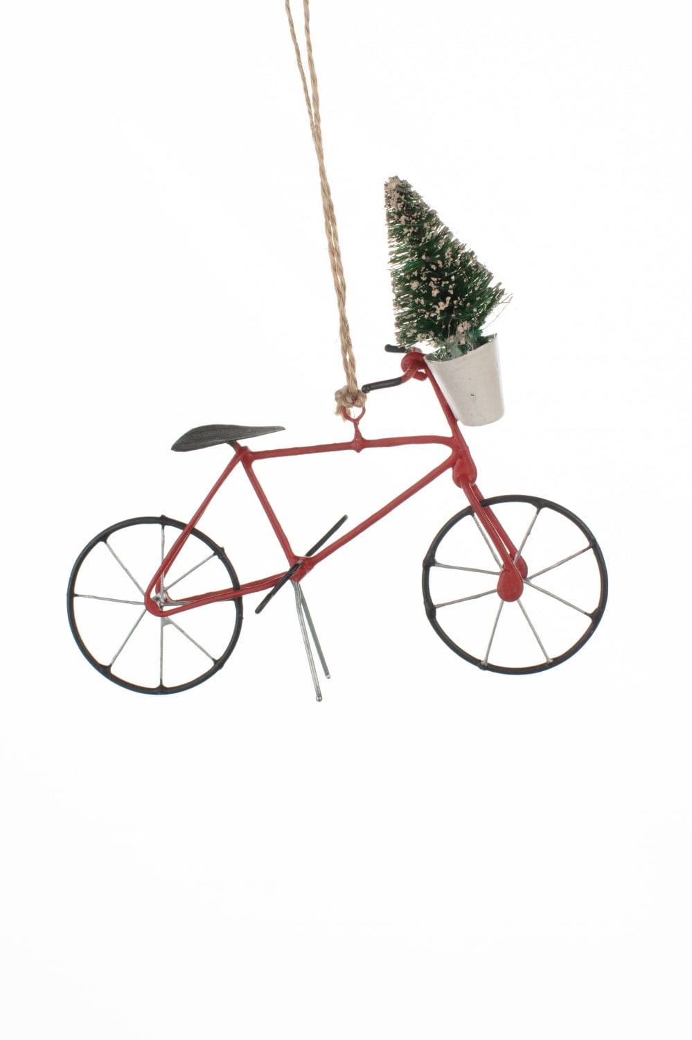 Shoeless Joe Christmas Decorations Bike with Tree Hanging Christmas Decoration