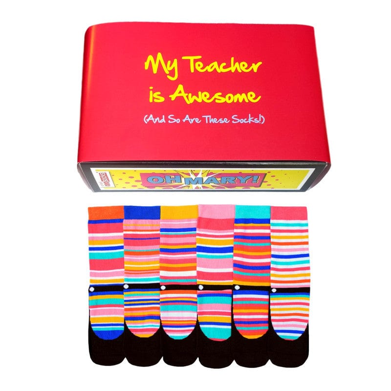 United Odd Socks Socks Awesome Teacher Oddsocks Gift Set - Ladies Novelty Socks