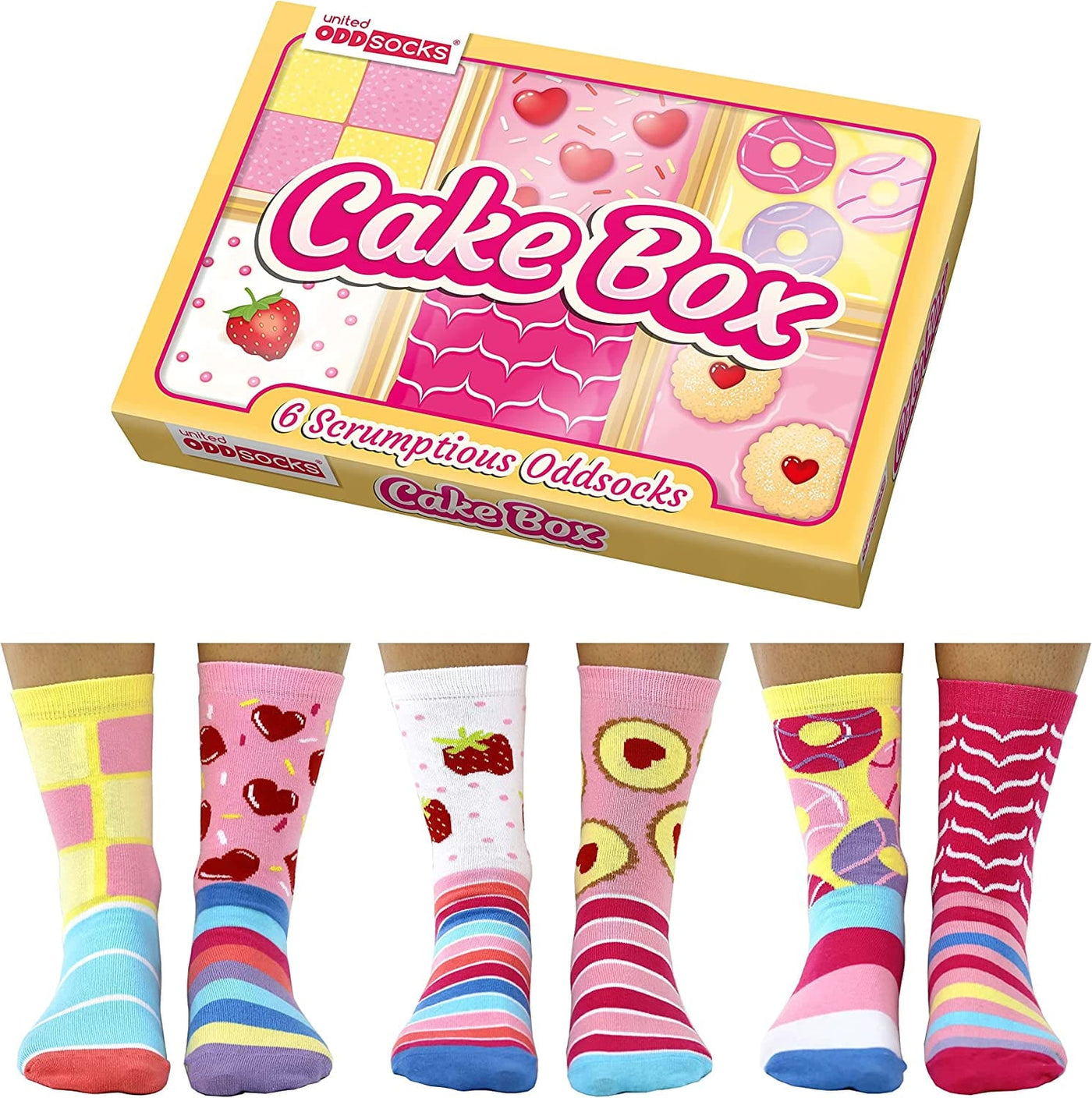 United Odd Socks Socks Cake Box Women's Gift Socks