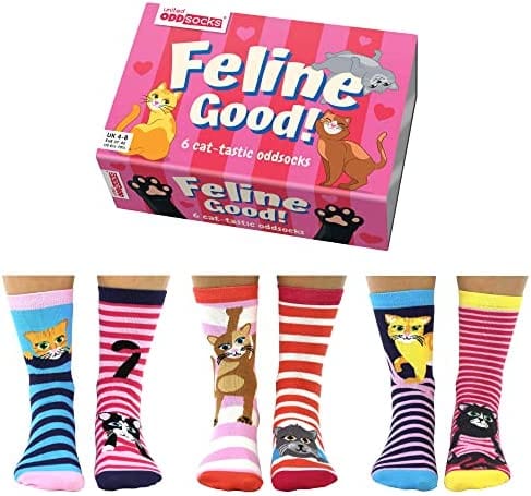 United Odd Socks Socks Feline Good Cat Themed Women's Socks
