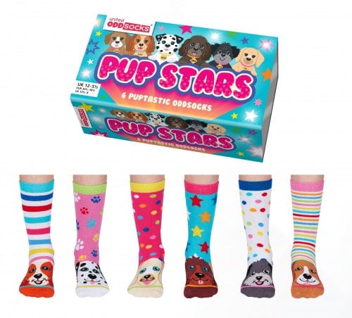 United Odd Socks Socks Pup Stars Girls Oddsocks