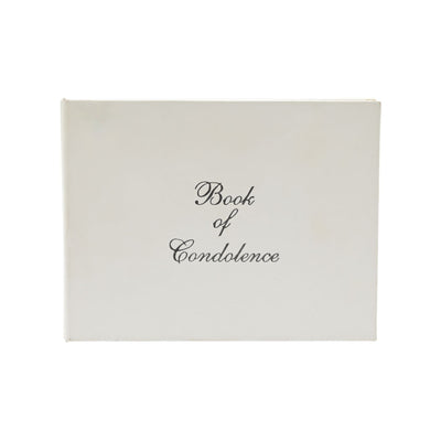 Widdop Gifts Guest Books Cream Design Book of Condolence