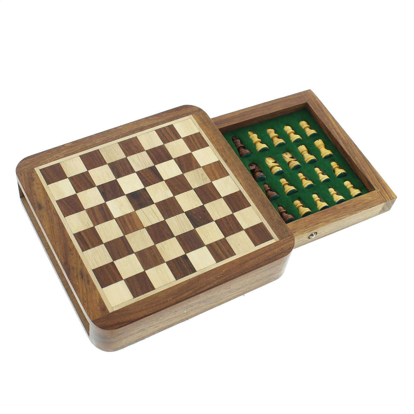 Widdop Gifts Fathers Day Gifts Mini Magnetic Chess Set with Drawer