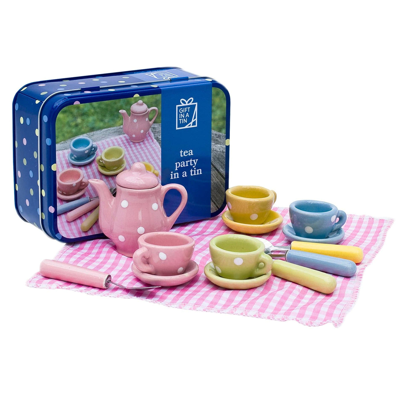 Widdop Gifts Novelty Gifts Miniature Tea Party in a Tin Gift