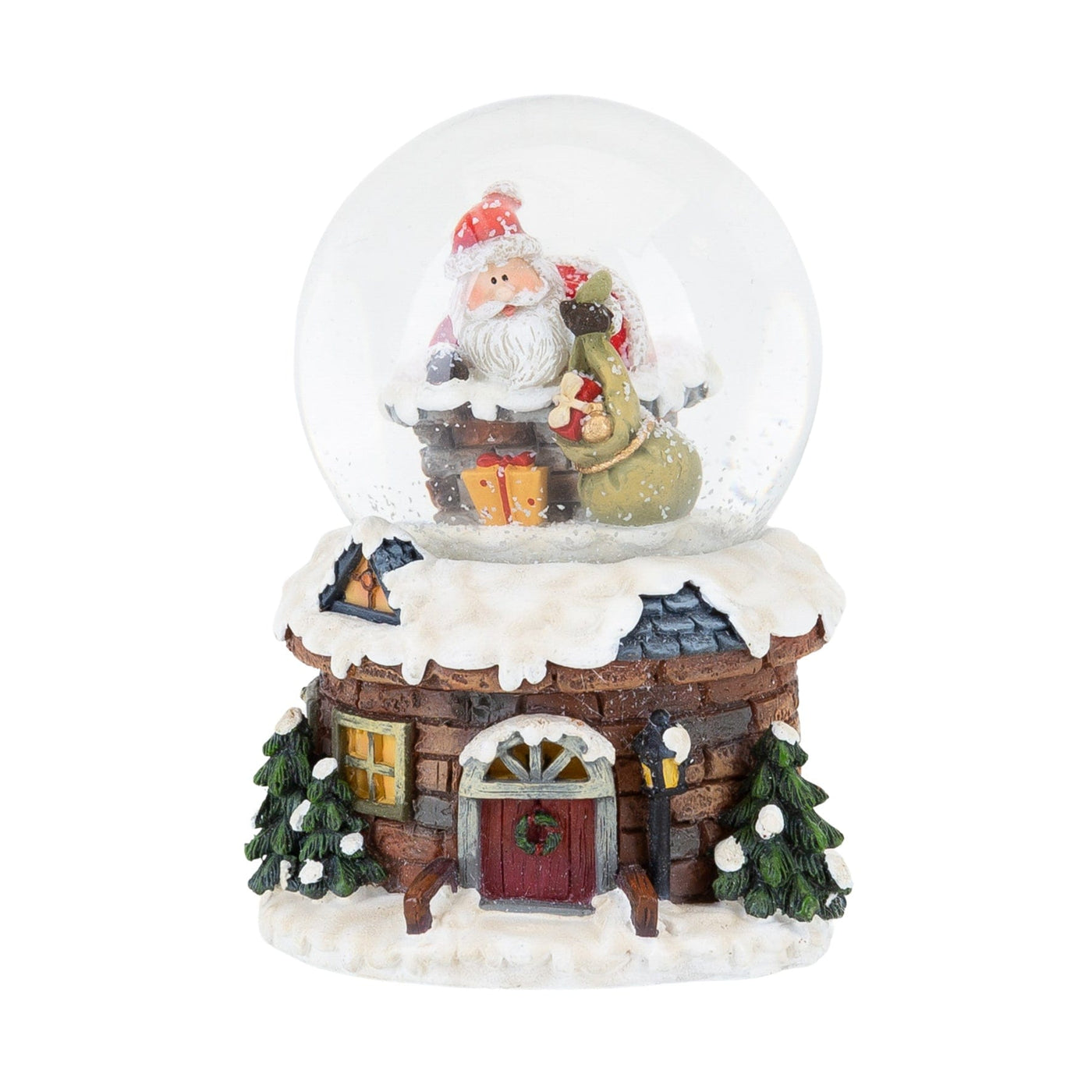Widdop Gifts Snow Globes Santa Stuck in Chimney Colour Change Christmas Snowglobe