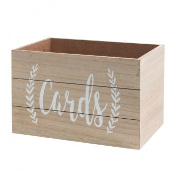 Widdop Gifts Trinket & keepsake Boxes Wooden Wedding Card Box Storage Decoration