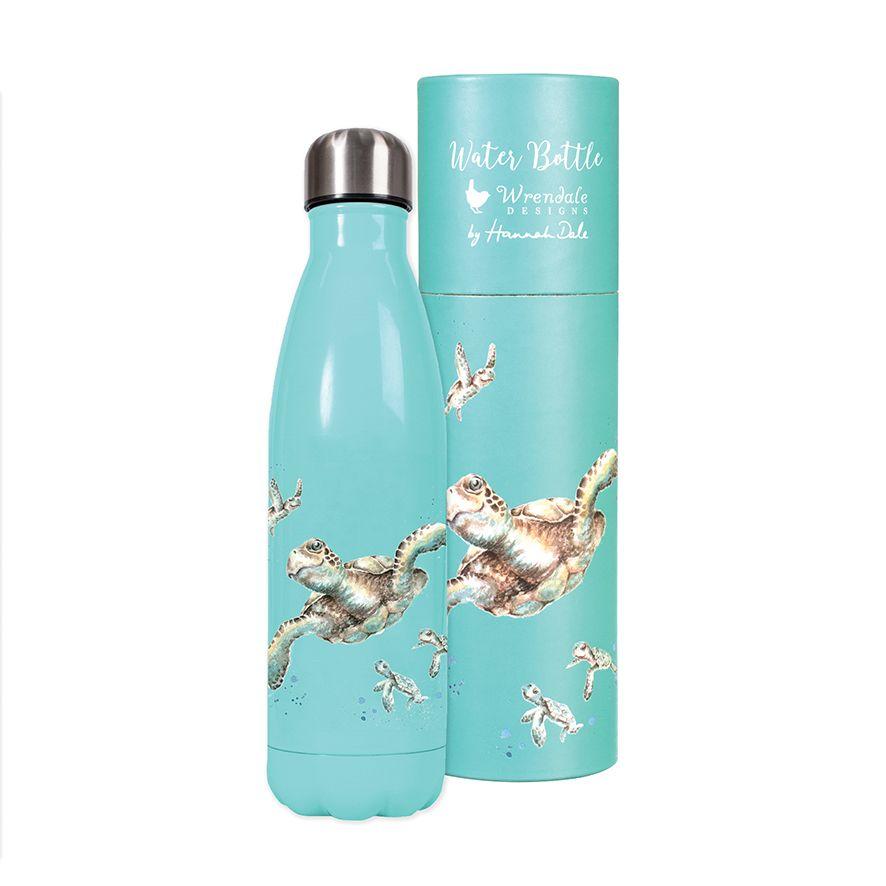 Wrendale Designs Water bottle Turtle Choice of Country Animal Illustrated Water Bottles