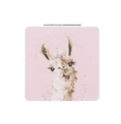 Wrendale Designs Compact Mirrors Illustrated Llama Compact Mirror