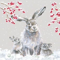 Wrendale Designs christmas cards Snowfall Luxury Christmas Cards