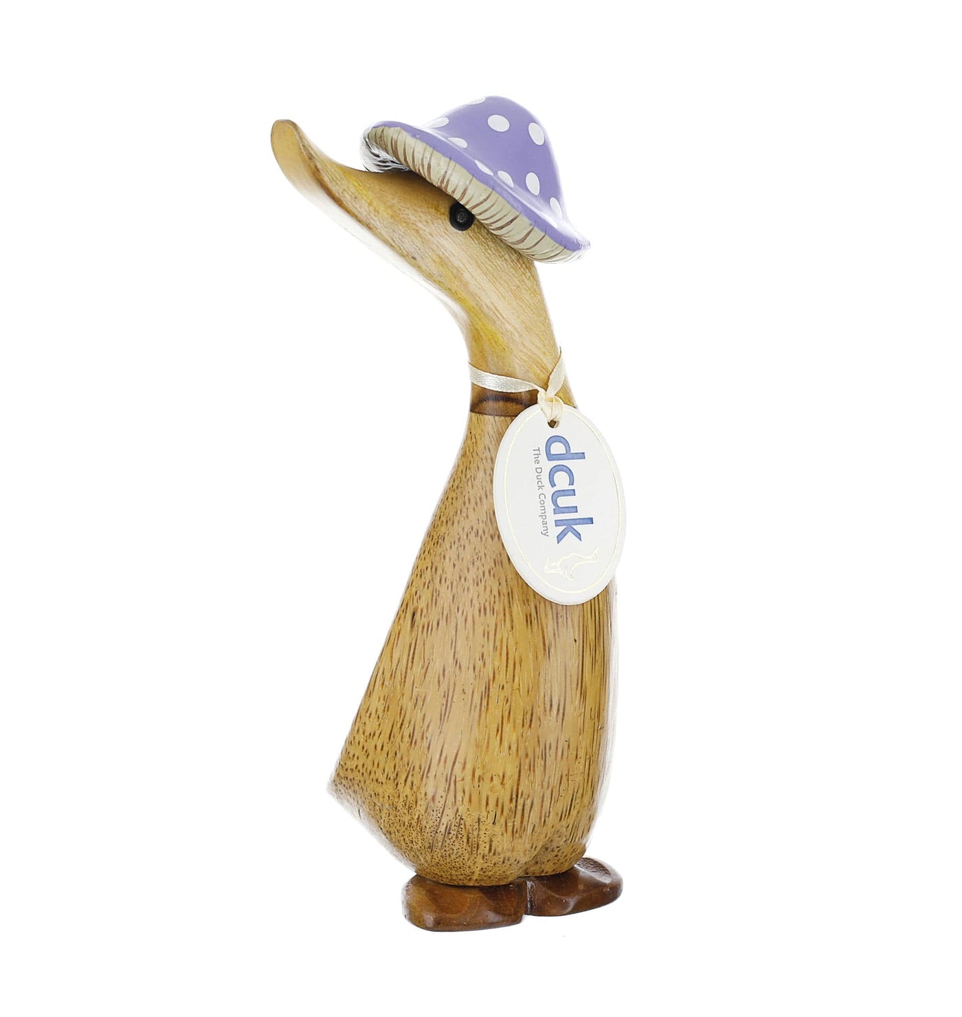 Wrendale Designs Water bottle Lilac Toadstool Hat Natural Wooden Duckling
