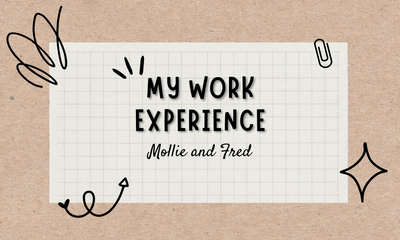 My Work Experience | Mollie and Fred