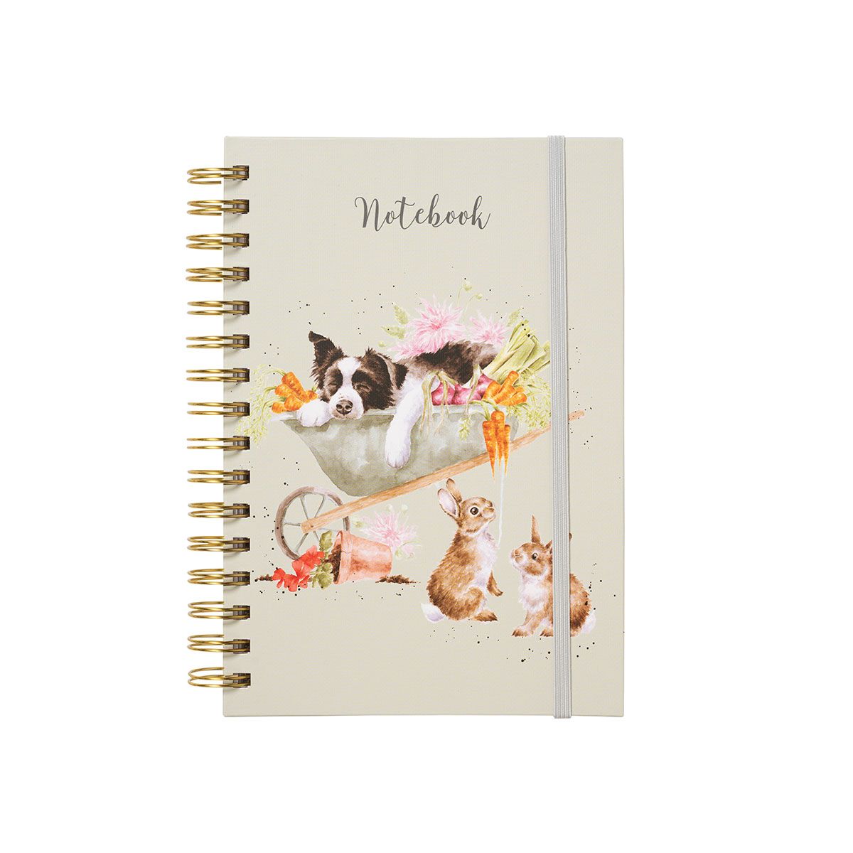 A5 Dog Design 'Sleeping on the Job' Spiral Bound Notebook