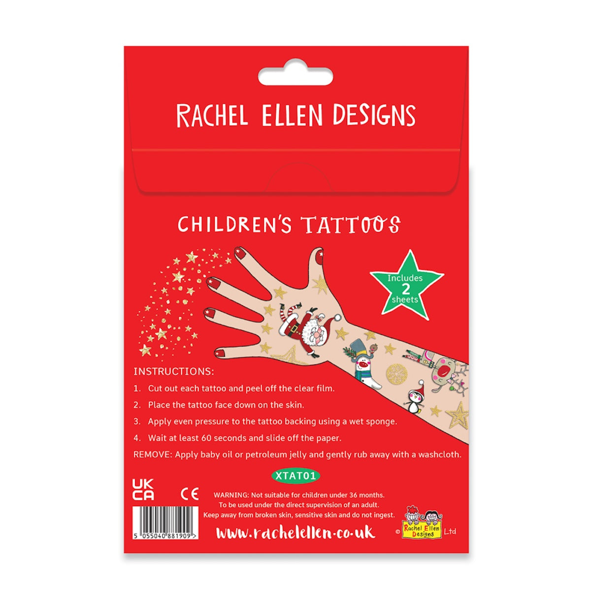 28 Christmas Temporary Tattoos for Children