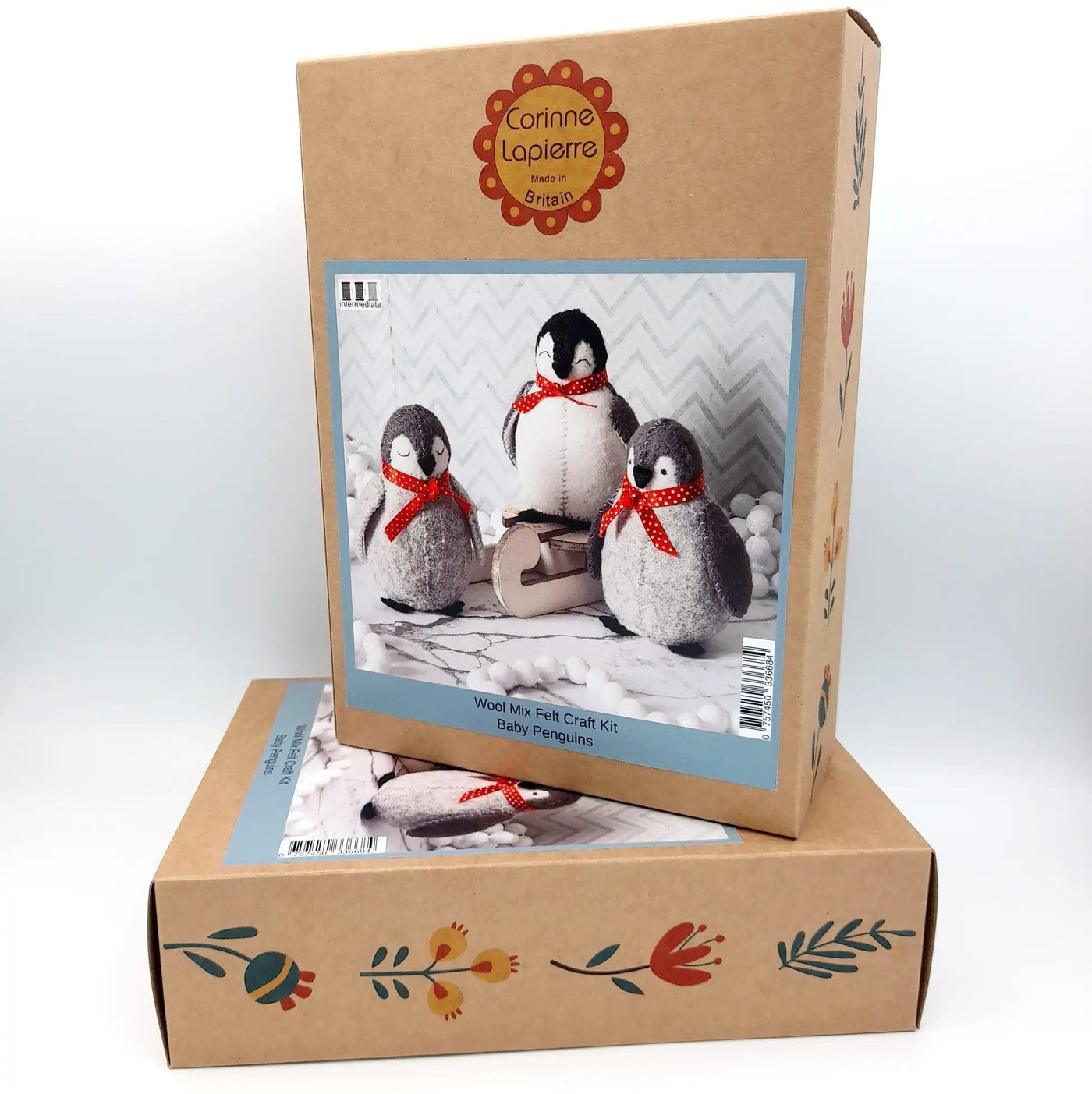 Corinne Lapierre Craft Sets Mix Felt Baby Penguins Christmas Craft Kit