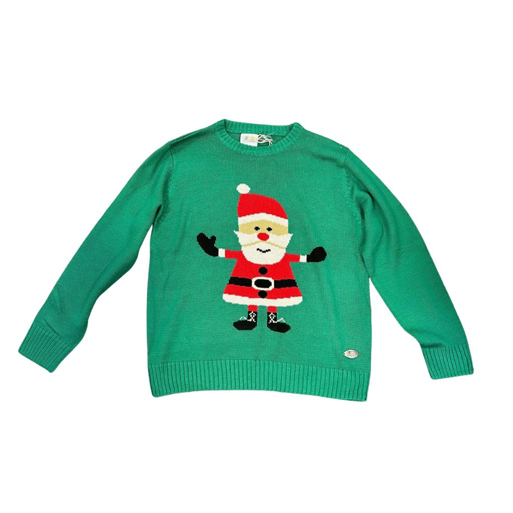 Crazy Granny Green Santa Christmas Novelty Jumper Mollie and
