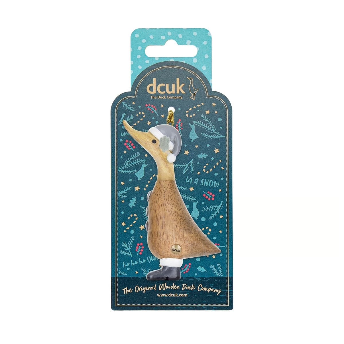 Alpine Design Wooden Duck Christmas Tree Decorations - Choice of Design