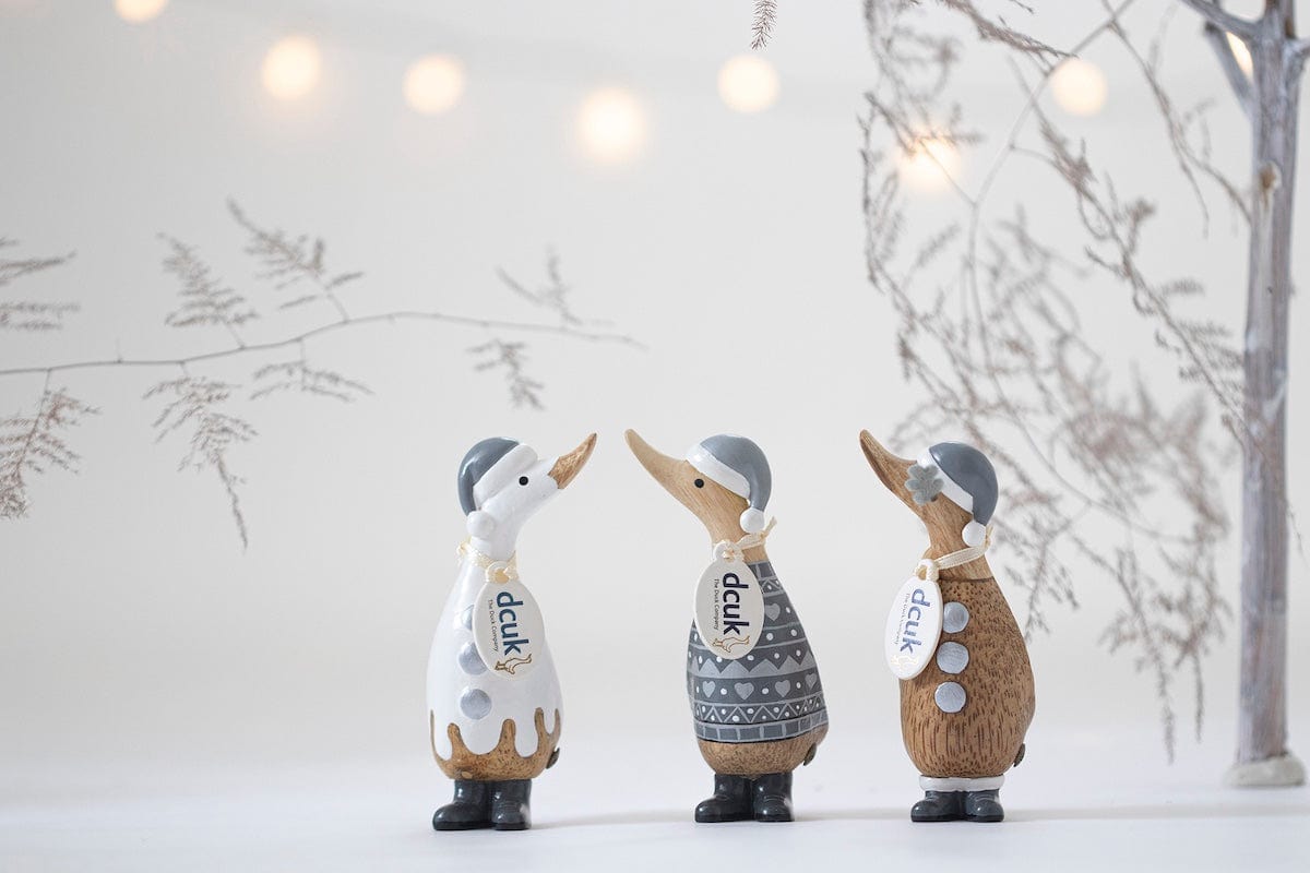 Alpine Dinky Wooden Christmas Ducks in Gift Boxes - Choice of Design