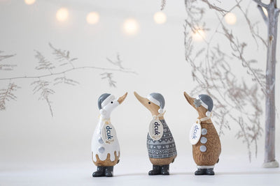 Alpine Dinky Wooden Christmas Ducks in Gift Boxes - Choice of Design