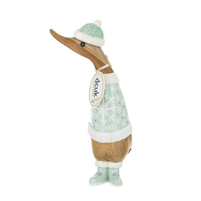 Alpine Green Wooden Christmas Ducklings - Choice of Design