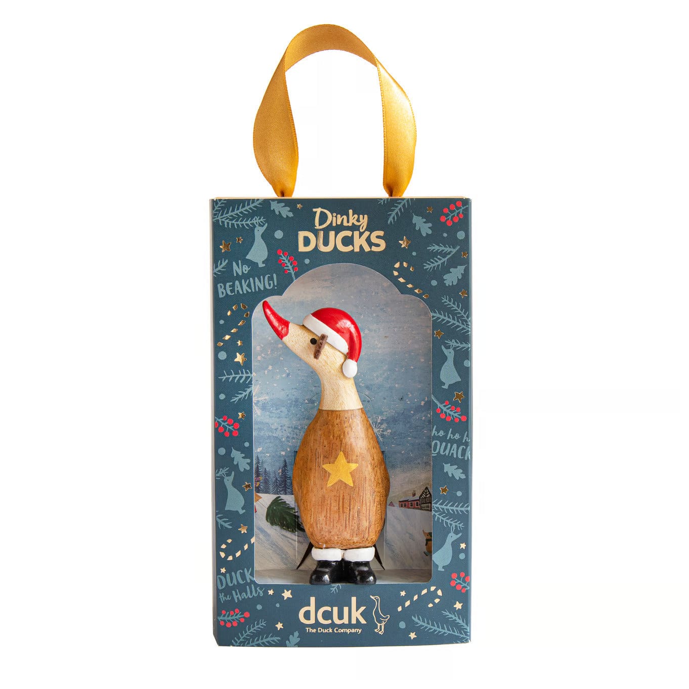 DCUK Ornaments Reindeer Christmas Wooden Dinky Ducks - Choice of Design
