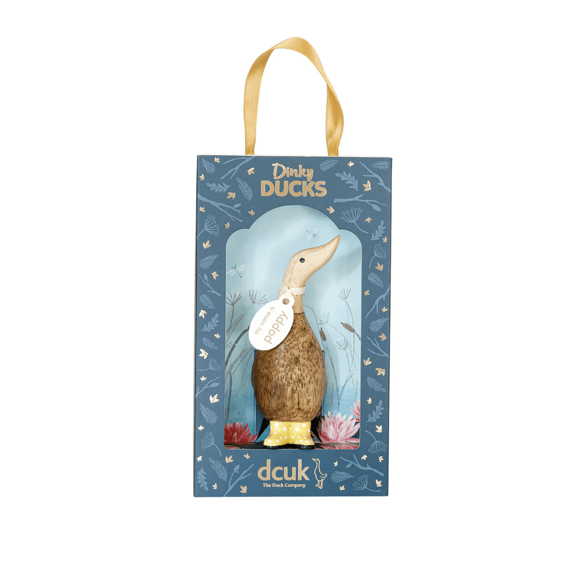 DCUK Ornaments Yellow Dinky Spotty Welly Ducks - Choice of Colour