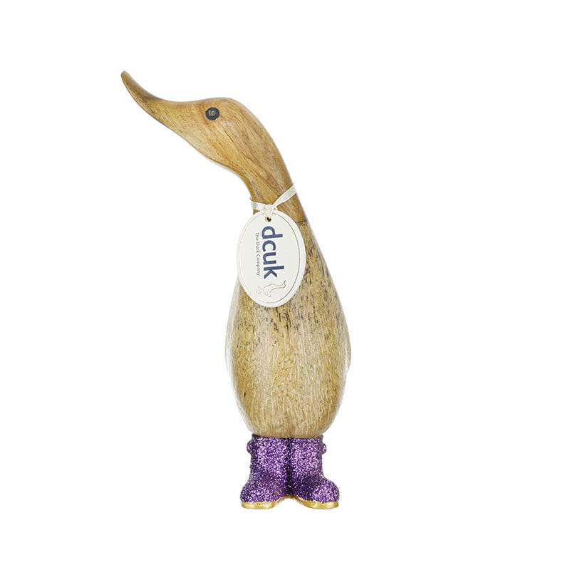 DCUK Ornaments Purple Disco Wooden Ducklings - Choice of Colour