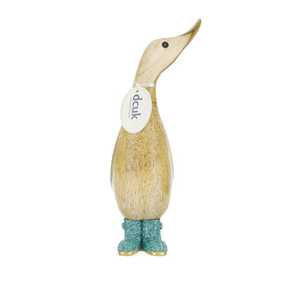 DCUK Ornaments Teal Disco Wooden Ducklings - Choice of Colour